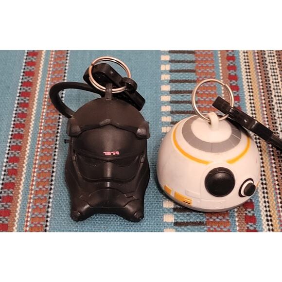 Lot of 5 Star Wars Keychain Lot Pre-owned Loose Disney Plush Toys Action Figure - Picture 6 of 6